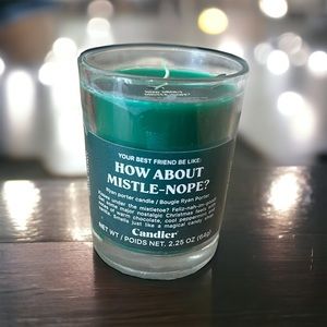 Ryan Porter Candier HOW ABOUT MISTLE-NOPE? Natural Soy Candle 2.25 Oz NWOB